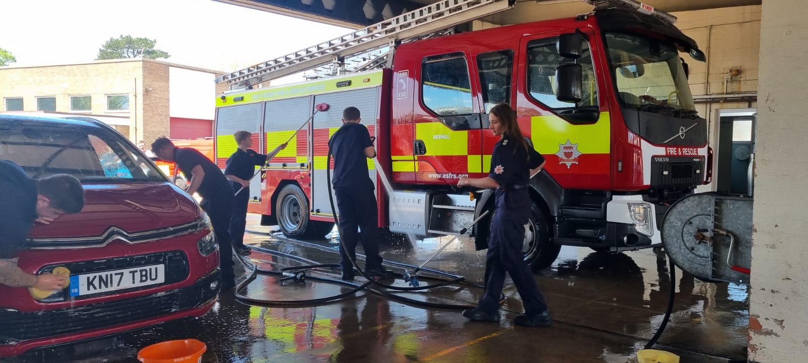 Car wash at bexhill fire station