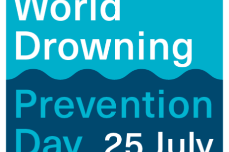 World Drowning Prevention Day 25 July blue logo
