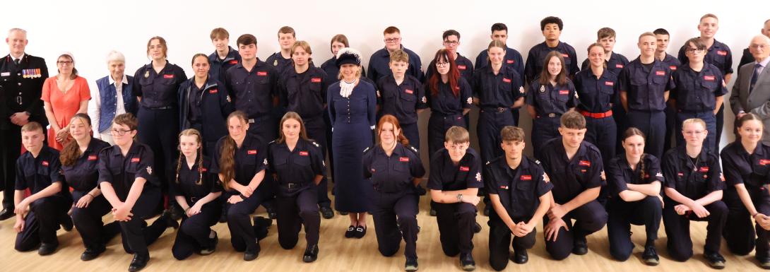 Photo of Fire Cadets at Annual Awards 2024