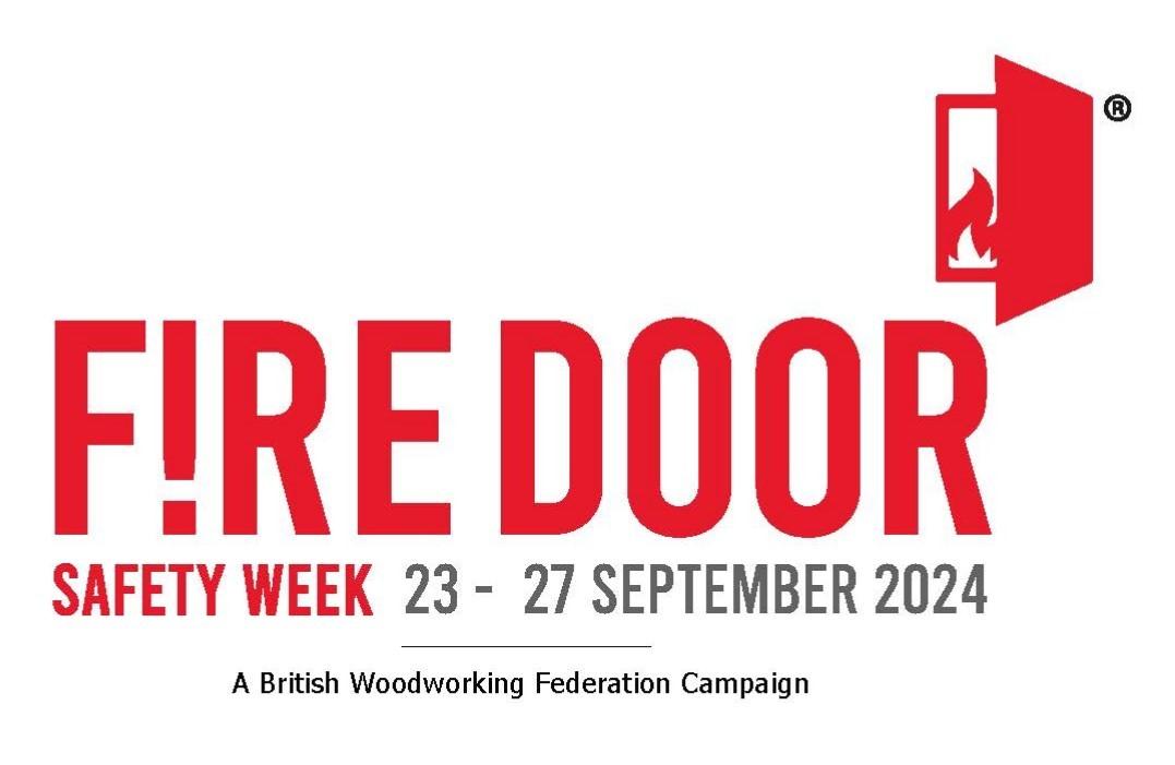 Fire Door Safety Week red logo with dates 23-27 September 2024