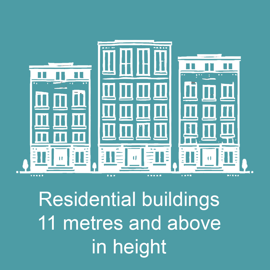 Residential buildings 11 metres plus